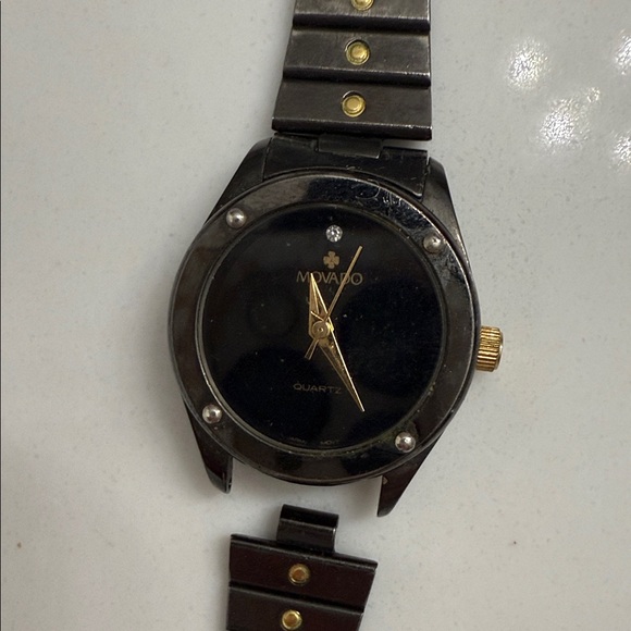Movado Black and Gold women’s  Watch - Picture 1 of 7